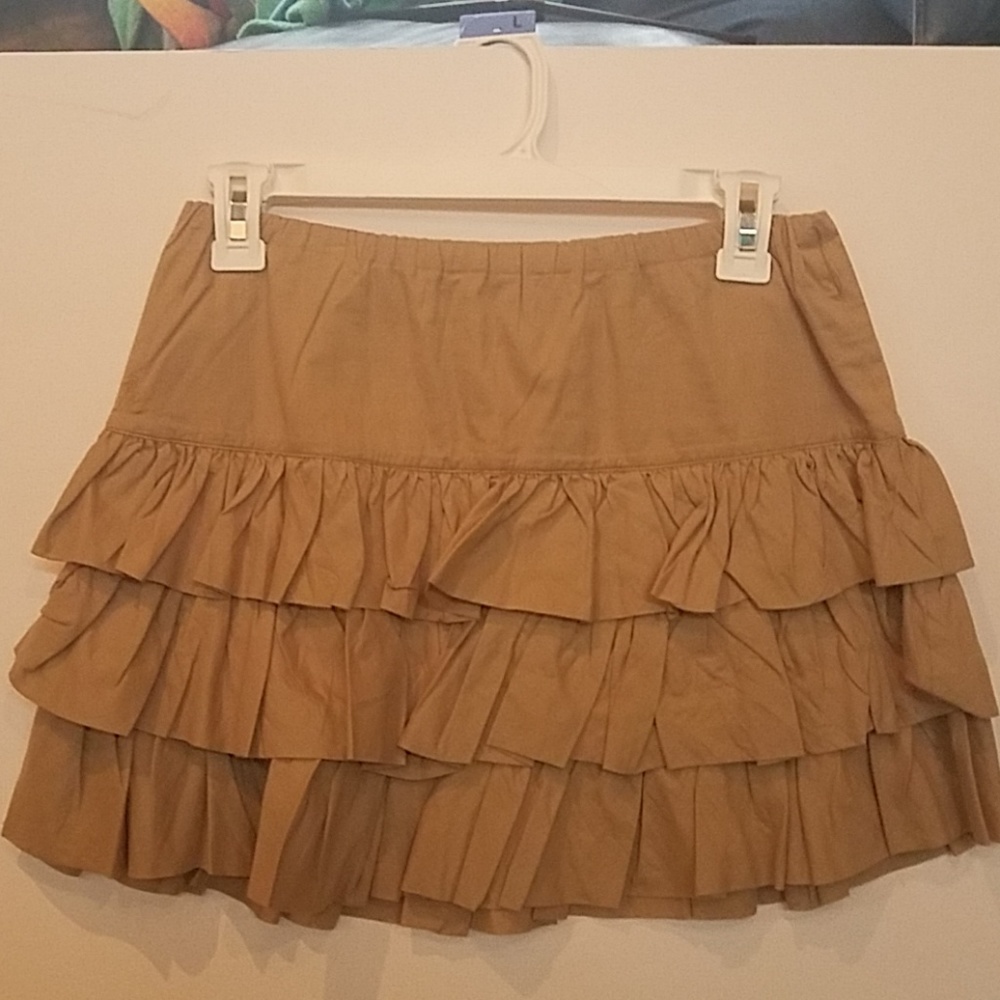 Khaki Ruffle Ralph Lauren skirt